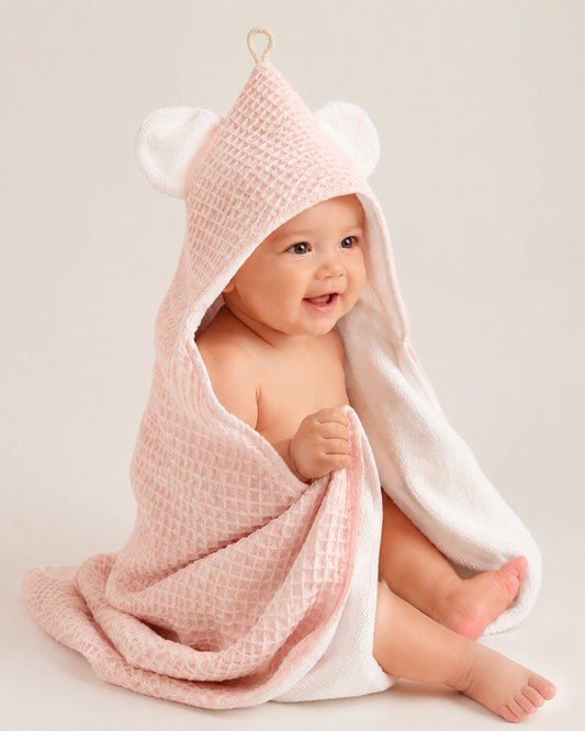 Baby Pink premium double layered cotton/terry/bamboo