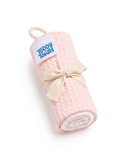 Baby Pink double sided face washer cotton/terry/bamboo
