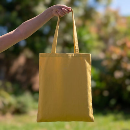 Lovely Lemons Canvas Reversible Beach Bag